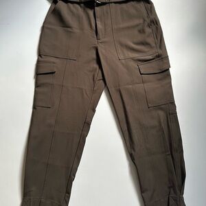 Banana Republic Brown Pantsuit with Relaxed Fit and Tapered Legs size 12